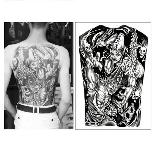 Fejktatuering Ryggtavla Japansk Tatuering