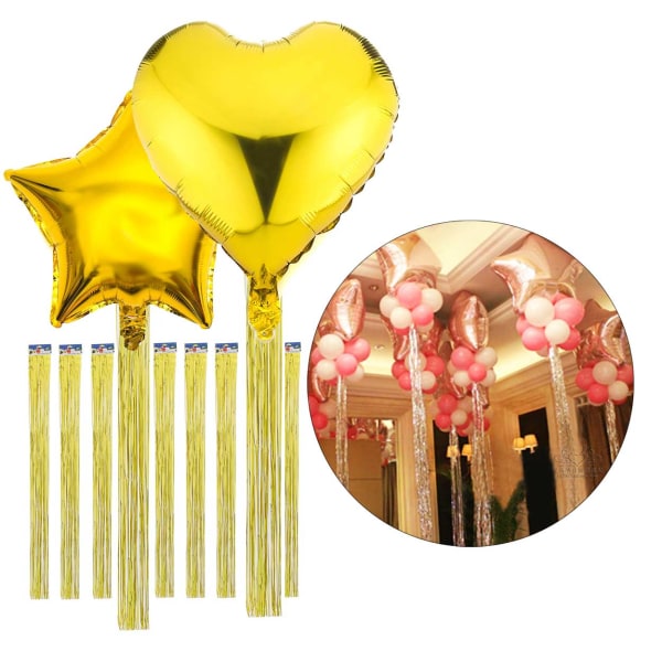 Balloon Tail Gold Glitter Metallic 10-Pack GlitterDrAsperi guld