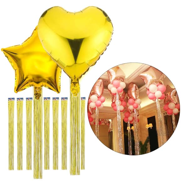 Ilmapallo hännän kultainen glitter Metall 10-Pack Glitter Drapery kulta