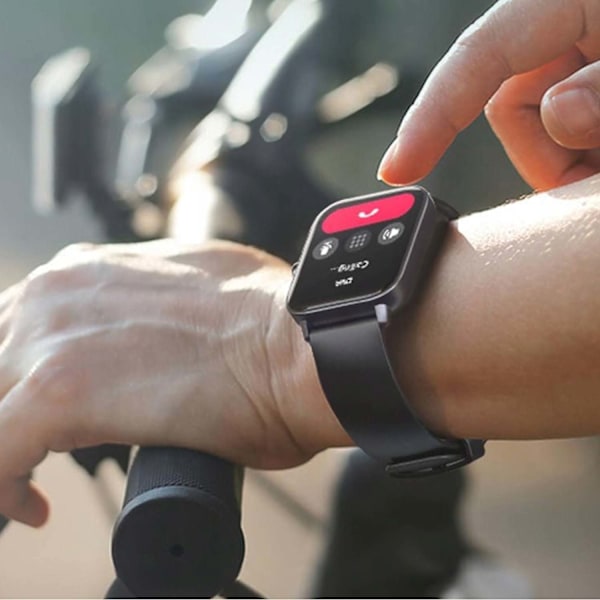 FitPro Bluetooth Smartwatch med 2 stk Armbånd | Puls, Blodtryk, Søvn og Bevægelse Sort sort