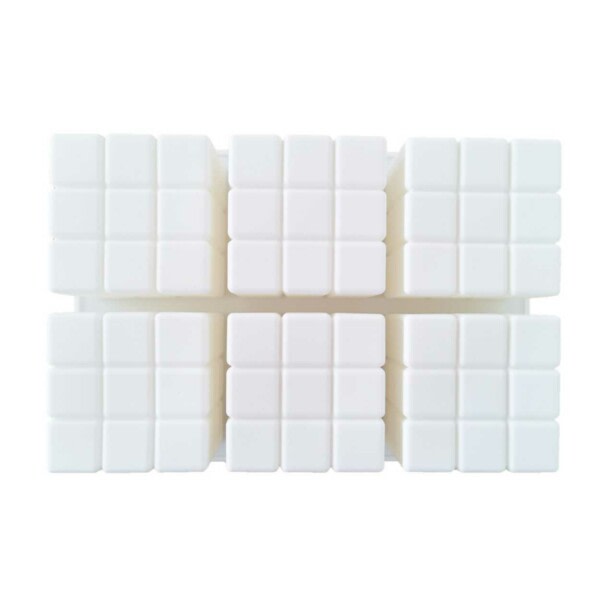 Silikon lysform stearinlys Diy 6st cubi rubics hvit
