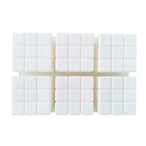 Silikone lysform stearinlys DIY 6st cubi rubics hvid