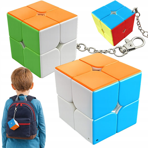 Mini Rubikin kuutio -avaimenperä 2×2 – speed cube -palapeli