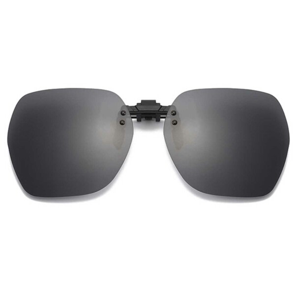 Klip -på solbriller til briller - sort sort