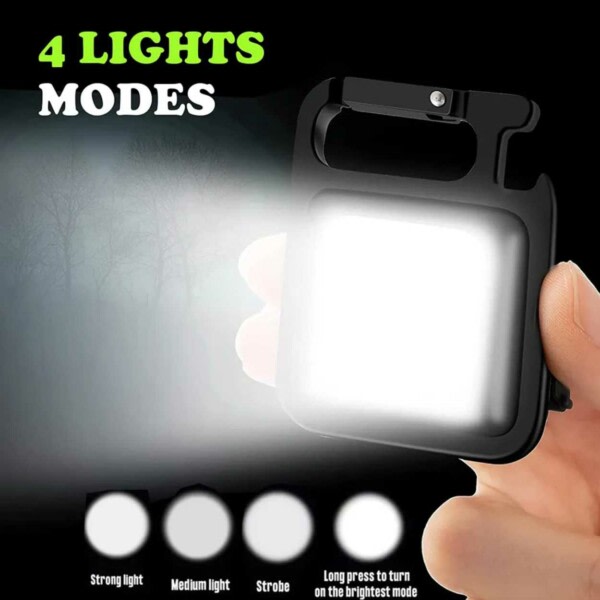 LED -lommelygte - Survival Carbine Hook Keychain sort