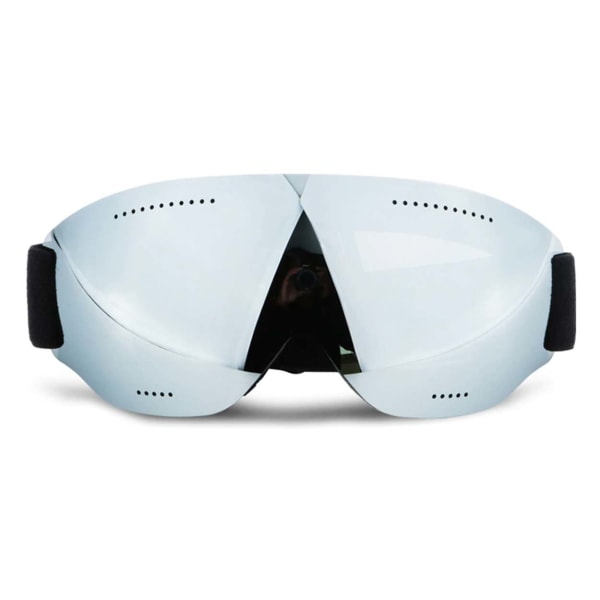 Skidglasögon Silver Spegelglas Mirro Goggles MC MX UV-Skydd silver