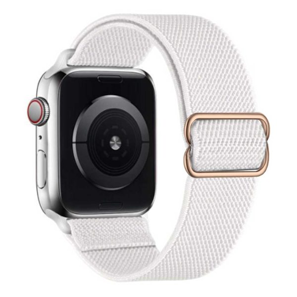 Apple Watch 38/40/41 Rannekoru Nylon White valkoinen