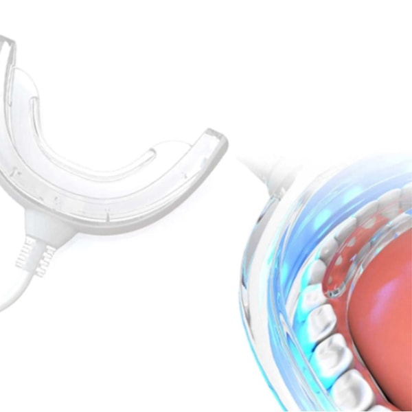 Hampaiden valkaisu kylmä LED -valo valkoisemmille hampaille valkoinen
