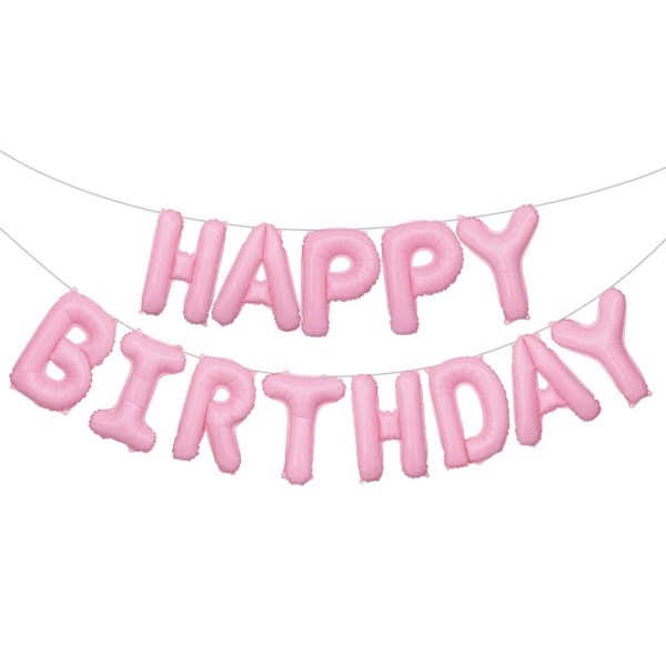 Hyvää syntymäpäivää ilmapallot fest syntymäpäivä Kalas Pink vaaleanpunainen