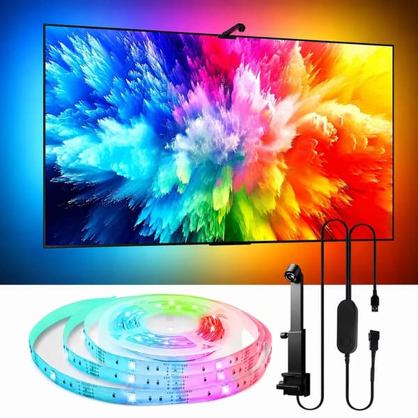 Ambient LED Strip for TV og skjerm 45-60 tommer Smart bakgrunnsbelysning