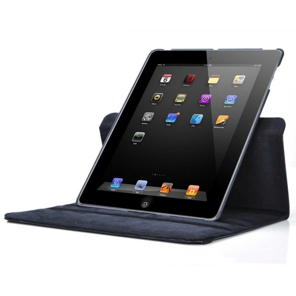 iPad 5/6 9,7" 360° Smart Skal Fodral Case PU-Läder Svart svart