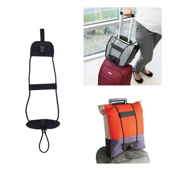 Taske Holder Vedhæft bag Computer Bag Håndbagage på kuffert sort