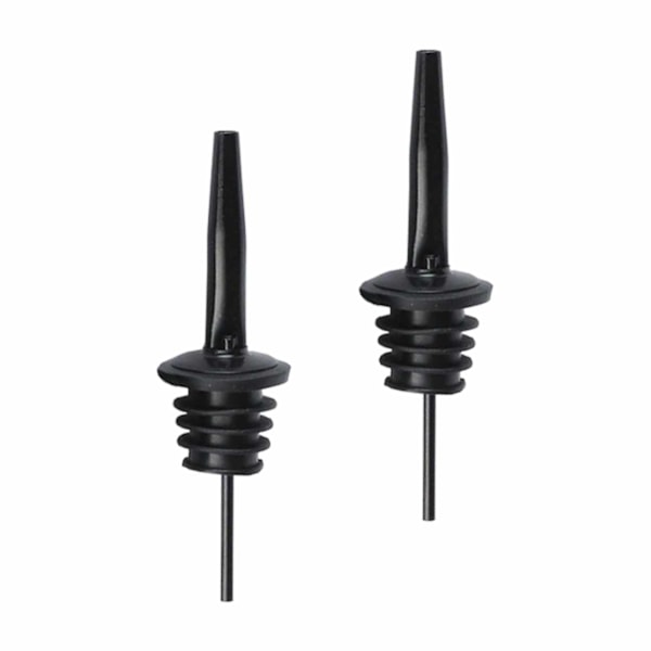 2-pack timelpip drypp kork flaskepip dose ørepipe i metall svart svart