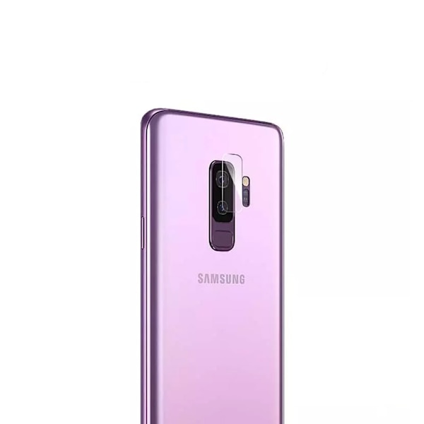 2-PACK GALAXY S9 PLUS BESKYTTELSE TIL KAMERNATSBESKYTTELSE Kameraobjektiv gennemsigtig