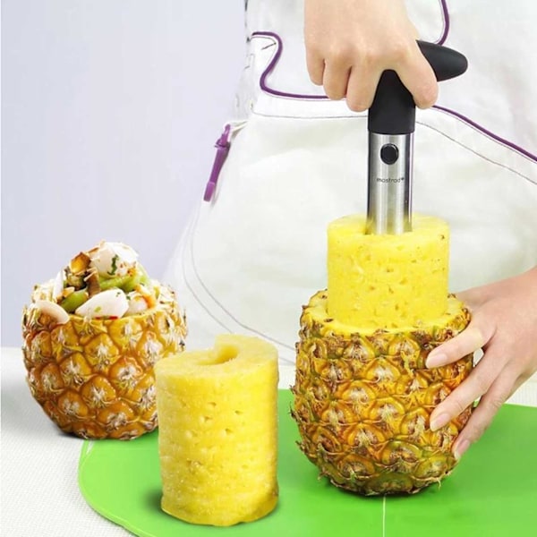 Ananas Skärare och Skalare av Metall svart
