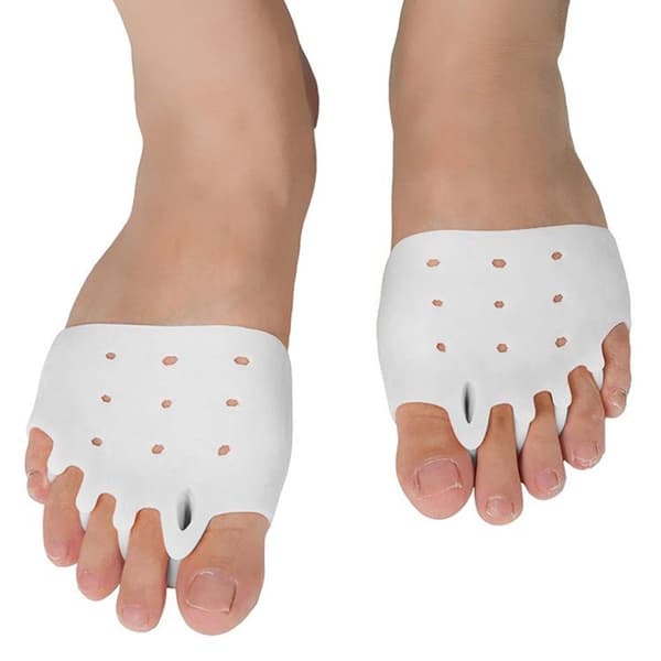 2-Pack Gel Tåspridare | Hallux Valgus Tåseparator vit