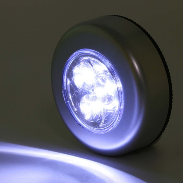 Trådløs selvklebende LED-lampe med berøringsfunksjon sølv sølv