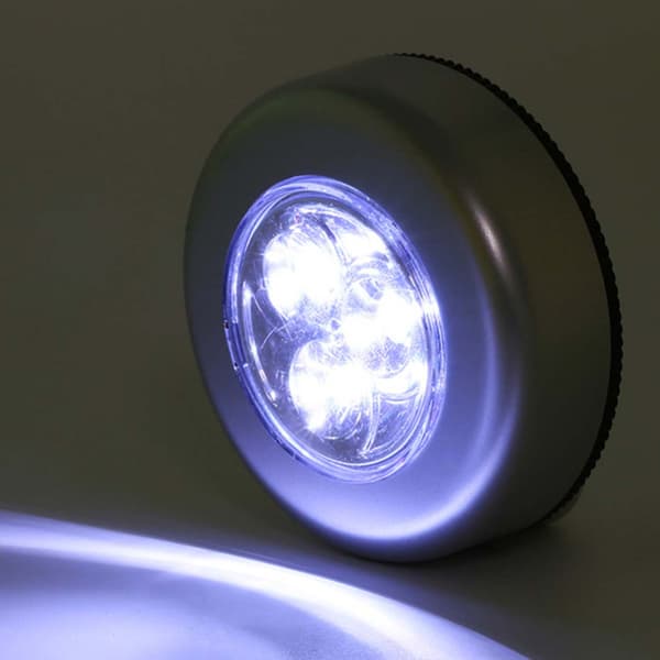 Trådlös Självhäftande LED Lampa med Touch Funktion Silver silver