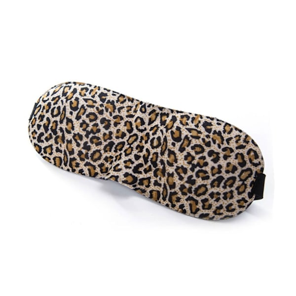 Skumskum Sove Worm Eye Mask til Flight Travel (Leopard) Leopard one size