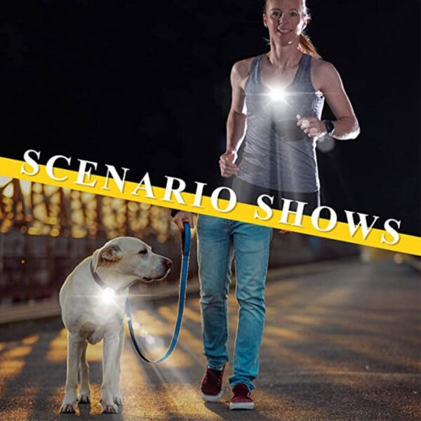 Klip på lampe til hat, hund, sweater - løbelampe sort