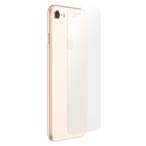 iPhone 8 Plus -suojaelokuva takaisin läpinäkyvä