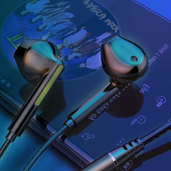 Universella USB-C Hörlurar med Kabel DAC Svart svart