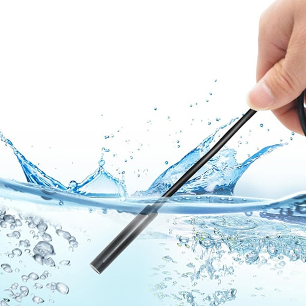 USB Endoscope Inspection kamera med LED 5m sort