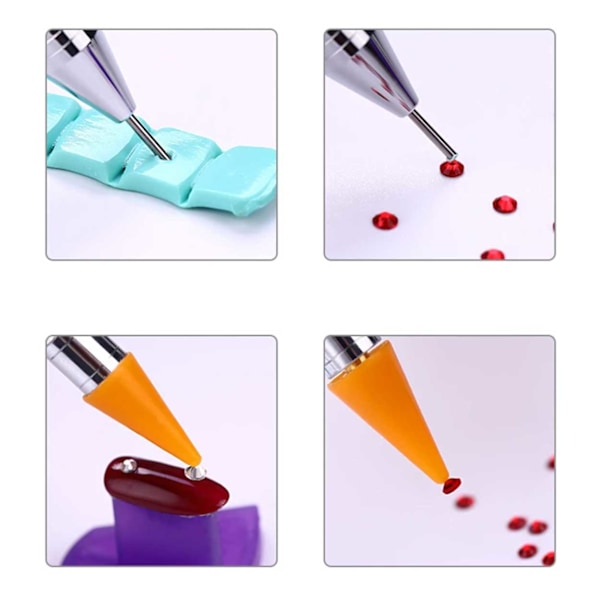 Rhinestone Picker Pen Crystal - Picking Tool rosa