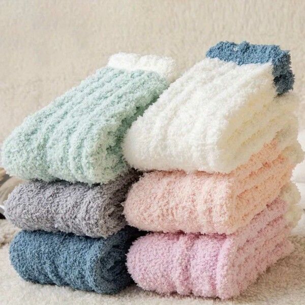 Lurviga Raggsockor - Plysch Varm Fleece Grön grön