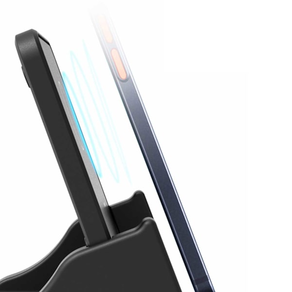 Mobil Stand Wireless Charger 10W Qi ladeplate svart