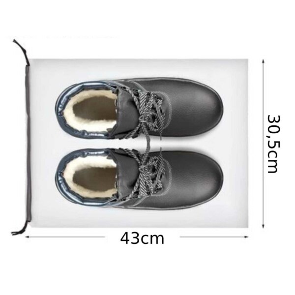5-pakkaus säilytyslaukku kengän kengän säilytystilaan läpinäkyvä