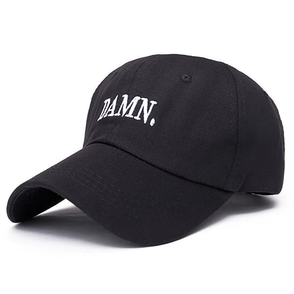 Black Snapback Cap Dad Hat Kendrick Damn svart