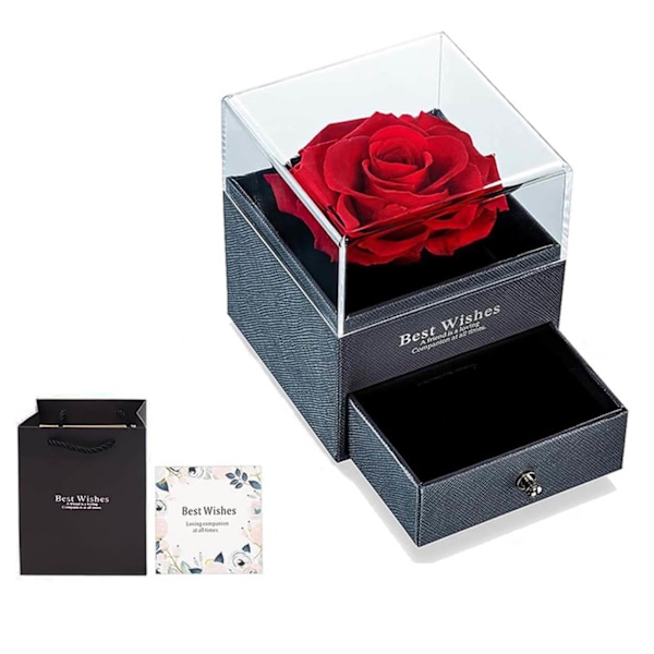 Gaveæske til smykker med Eternal Rose sort