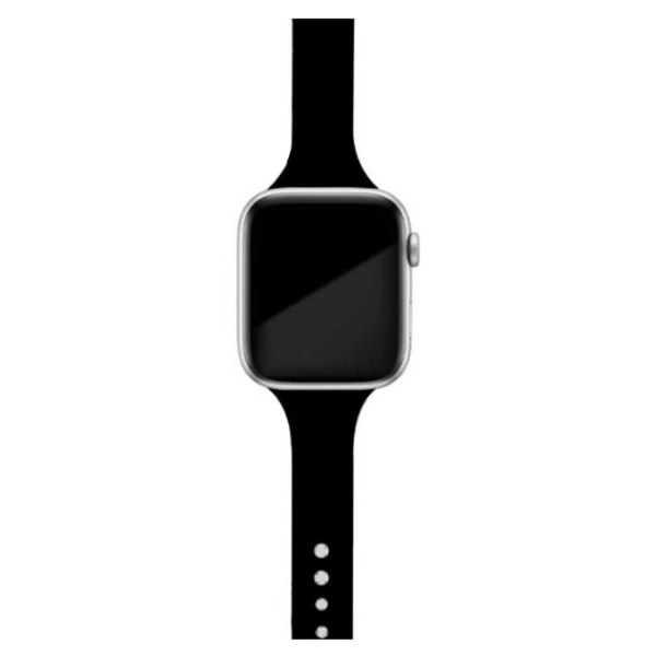 Smalt Apple Watch Silikonarmband 38/40/41 Svart svart