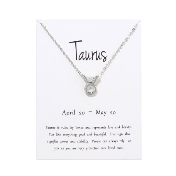 Gave halskæde Stjernetegn Taurus Taurus Halskæde sølv