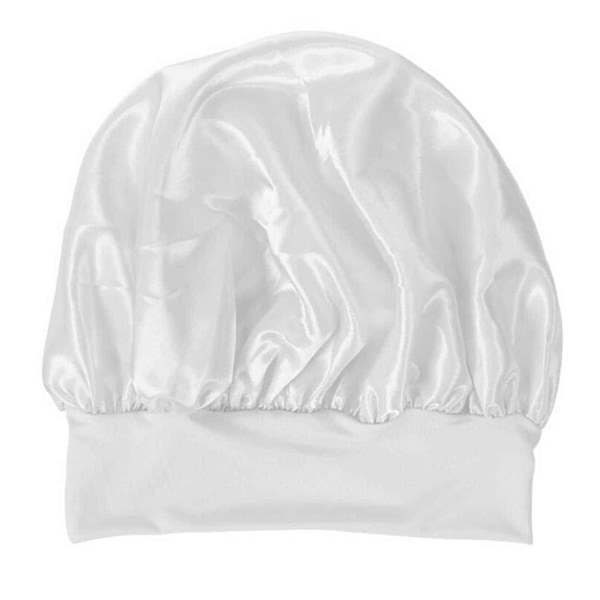 Sovmössa - Satin Bonnet - Sleep Cap Vit One Size vit