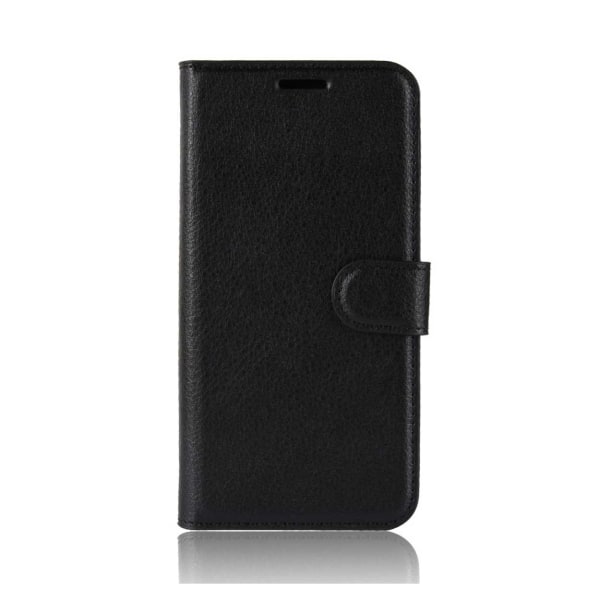 Huawei Mate 20 Pro lompakko mustan nahkakotelo musta