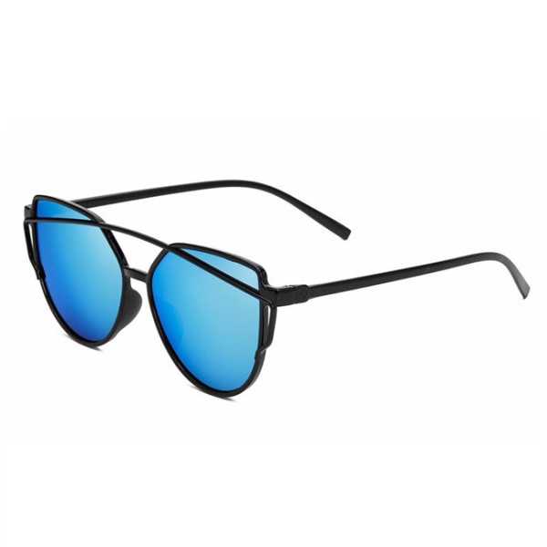 Retro solbriller Black Blue Glass + Senile String svart
