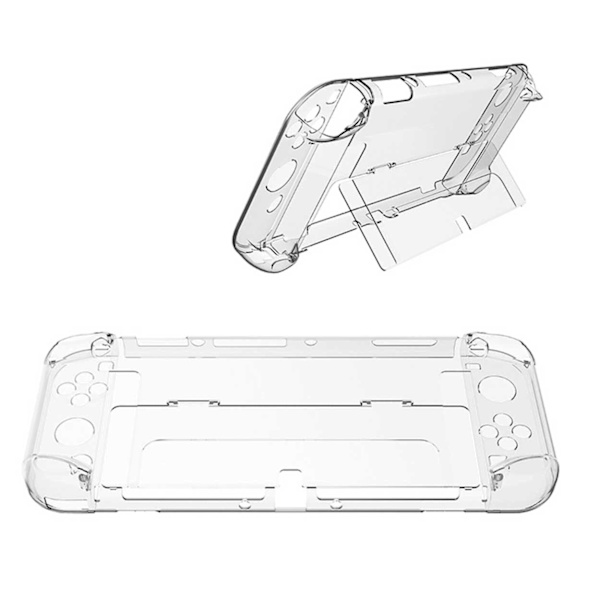 Nintendo Switch OLED-kompatibel Shell Hard Case i plastik gennemsigtig