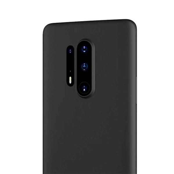 Tynd sort Oneplus 8 Pro Mobile Case Bumper gennemsigtig