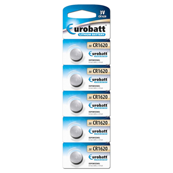 5-Pack CR1620 nappiparistot