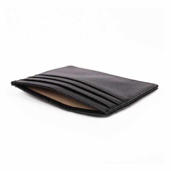 Korthållare Plånbok med Sedelfack - Svart svart