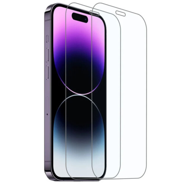 2-pack iPhone XR hærdet glas fuld dækning HD skærmbeskytter gennemsigtig