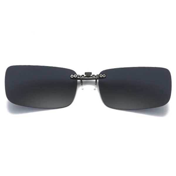 Clip-on Solglasögon Metall Svart 37x59mm svart