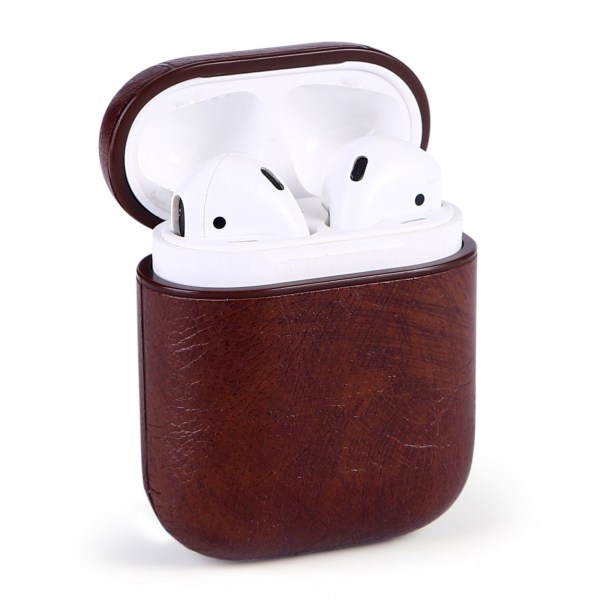 Brune Apple AirPods 1/2 taske Case Protection Case i hudlæder brun