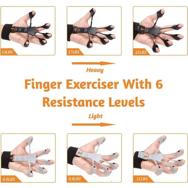 2-Pack Finger Trainer - 6 forskjellige motstander