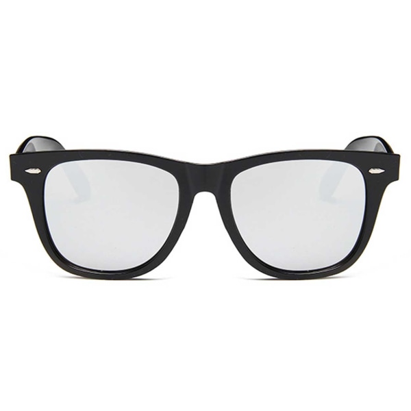 Musta Wayfarer aurinkolasit hopeapeililasi musta