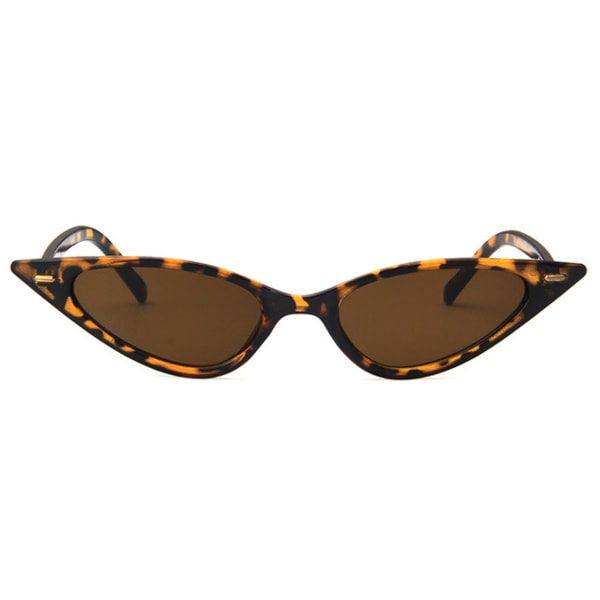 Brun leopard smal briller brunt glas brun