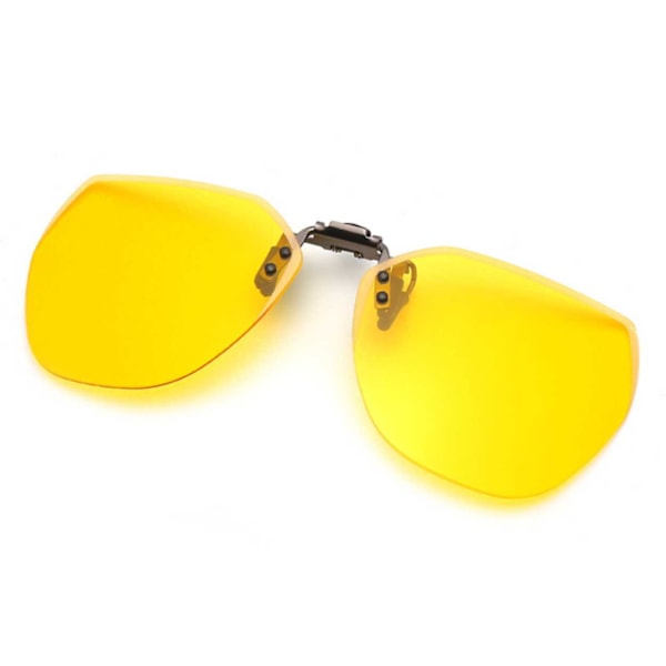 Flip-Up Clip-On solbriller Metal Nightvision gul