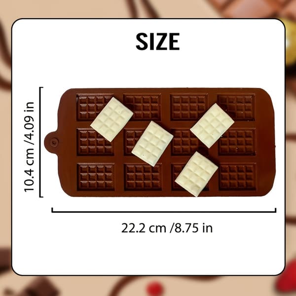 Silikon Chokoladeform Mini Chokoladebarer Slik Bagning